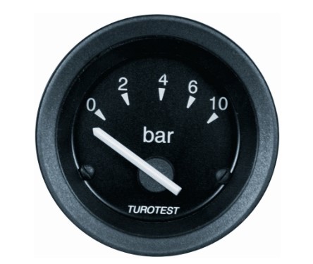 TU300602 MANOMETRO PRESSAO OLEO 52MM 0BAR (10)10BAR (180) (IND.NR)