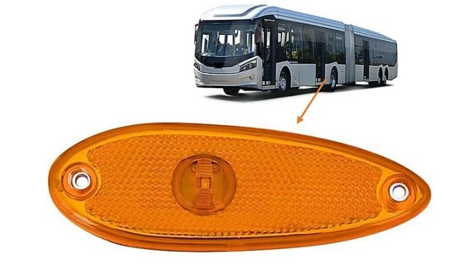 SL803100 LANTERNA LED LATERAL ONIBUS POLO/MASCARELLO/CAIO BIVOLT