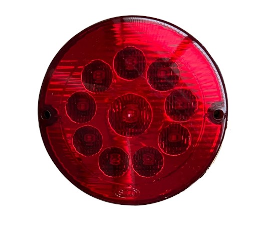 SL804201 LANTERNA TRAS.RANDON 10LEDS 125MM VM 12V (LANT/FREIO) C/FURO