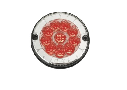 SL804321 LANTERNA TRAS.RANDON 10LEDS 125MM CR 12V (LANT/FREIO) ACESA VM C/FURO