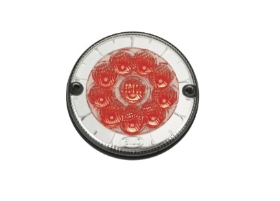 SL804322 LANTERNA TRAS.RANDON 10LEDS 125MM CR 24V (LANT/FREIO) ACESAM VM C/FURO