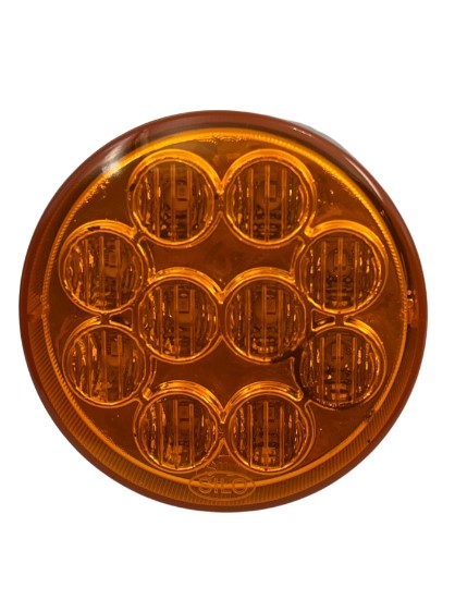 SL808101 LANTERNA TRASEIRA REDONDA SETA 96MM 10LEDS AM 12V S/FURO