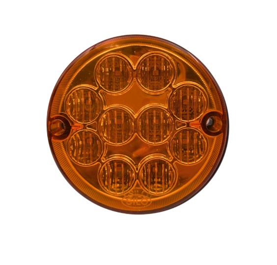 SL808132 LANTERNA TRASEIRA REDONDA SETA 96MM 10LEDS AM 24V C/FURO