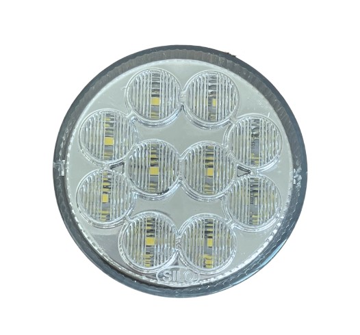 SL808301 LANTERNA TRASEIRA REDONDA RE 96MM 10LEDS CR 12V S/FURO
