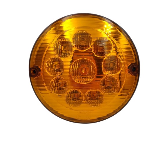 SL809102 LANTERNA TRASEIRA BUSCAR 155MM 10LEDS AM 24V C/FURO