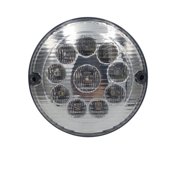 SL809302 LANTERNA TRASEIRA BUSCAR 155MM 10LEDS CR 24V C/FURO