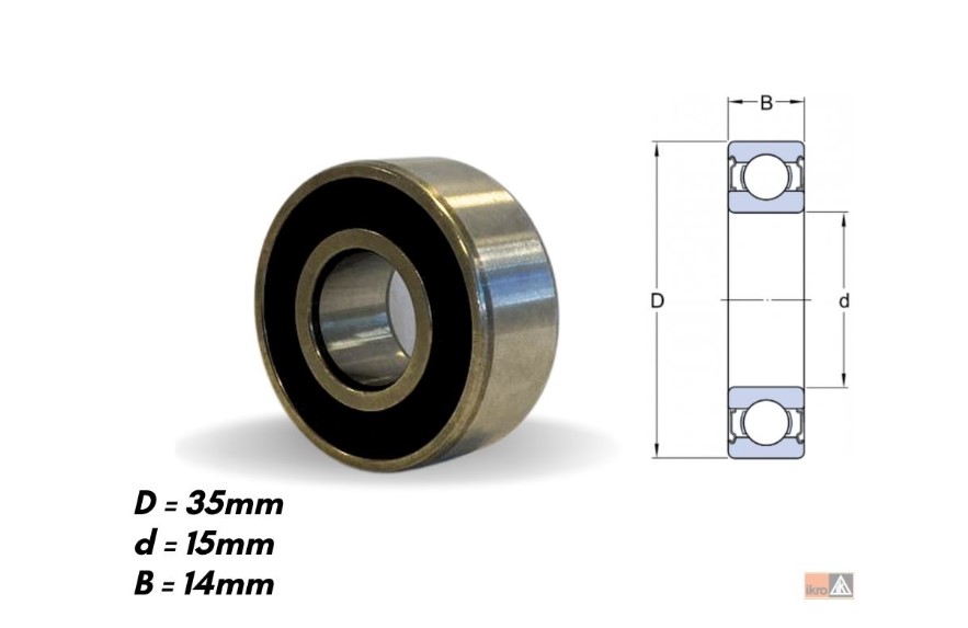 IK62202 ROLAMENTO ALTERNADOR DENSO HONDA/HYUNDAI 35X15X14