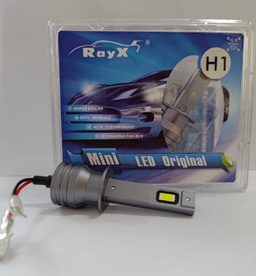 MINI H1 KIT LED H1 MINI RAYX 6000K 12.000 LUMENS BIVOLT RAYX