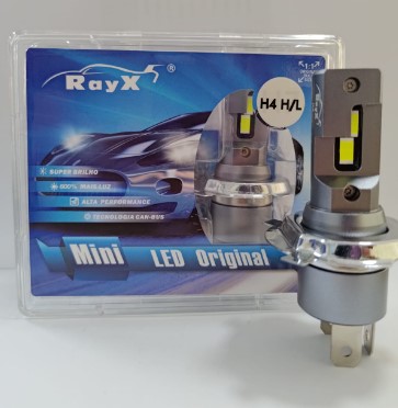 MINI H4 KIT LED H4 MINI RAYX 6000K 12.000 LUMENS BIVOLT RAYX