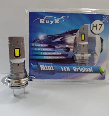 MINI H7 KIT LED H7 MINI RAYX 6000K 12.000 LUMENS BIVOLT