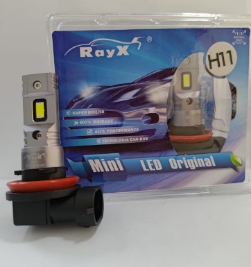 MINI H11 KIT LED H11 MINI RAYX 6000K 12.000 LUMENS BIVOLT RAYX
