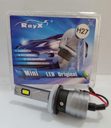 MINI H27 KIT LED H27 MINI RAYX 6000K 12.000 LUMENS BIVOLT