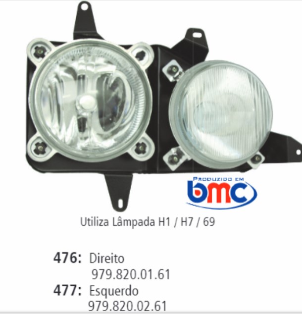 FL477SL FAROL MB ACCELO 03/07 H1/H7/69 LE