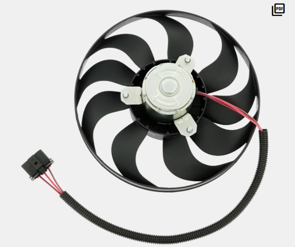 MQ0772 ELETROVENTENTILADOR AUDI/GOLF/FOX C/AR 9PAS MT.100MM 290MM 