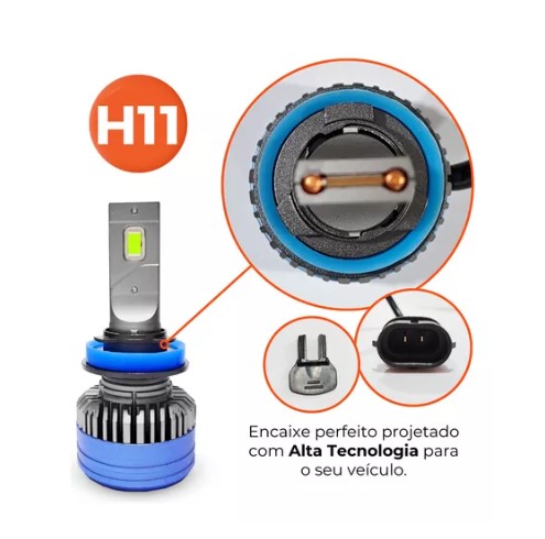 CMAX H11 KIT LED H11/H8/H9/H16 MAX (COROLLA) 6000K 15.000 LUMENS BIVOLT RAYX
