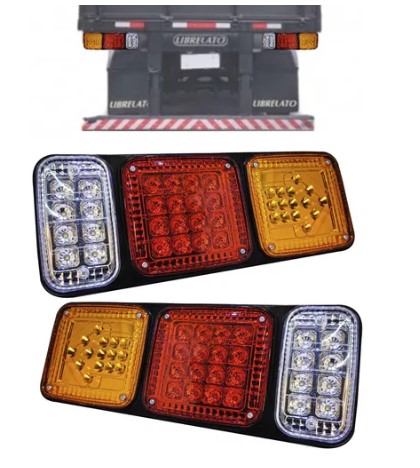 LT007 LANTERNA TRASEIRA LED UNIVERSAL 10/80V (YT007) RAYX