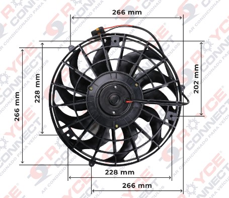 81324 ELETROVENTILADOR CONDENSADOR S10/BLAZER/VECTRA 295MM (RC550.897)