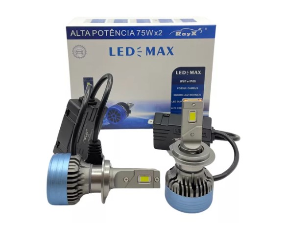 CMAX H8 KIT LED H8 MAX RAYX 6000K 15.000 LUMENS BIVOLT