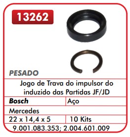 GB13262 JOGO TRAVA BENDIX MBB JF/JD C/CANAL (C/02)