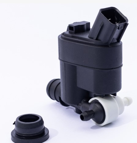 DNA012HK MOTOR INJ. LAV. PARA-BRISA 12V DUPLO HYUNDAI/KIA TOMADA (BICO GROSSO)