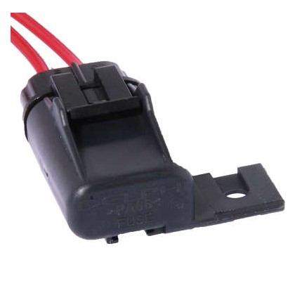 ETE8541 PORTA FUSIVEL LAMINA PEQUENO C/TAMPA C/SUP.FIX. FIOS 2.50MM (C/01)