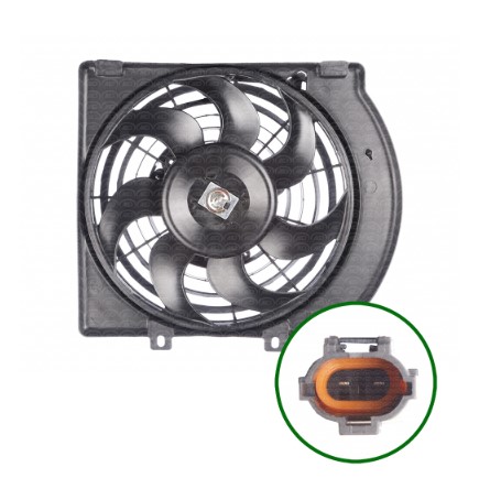 EW0010841 ELETROVENTILADOR CORSA 99/06 C/AR 7PAS C/DEFLETOR 