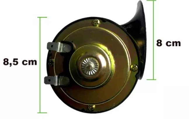 LHO-0052 BUZINA 12V INDIVIDUAL CARACOL UNIVERSAL 470HZ 2T.