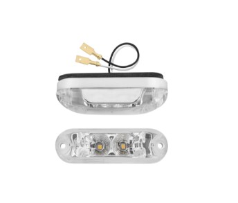 SL807300 LANTERNA OVAL PEQUENA ADAPTACAO 2LEDS BIVOLT C/CHICOTE CR