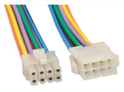 ETE5826/08CHI CHICOTE 8VIAS PAINEL CONECTOR MINI FIT MACHO/FEMEA
