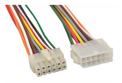 ETE5826/12CHI CHICOTE 12VIAS PAINEL CONECTOR MINI FIT MACHO/FEMEA