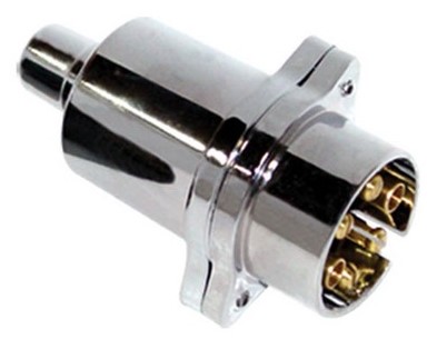 E1801 TOMADA ENG. CARRETA PLAST. MACHO 6P CROMADA