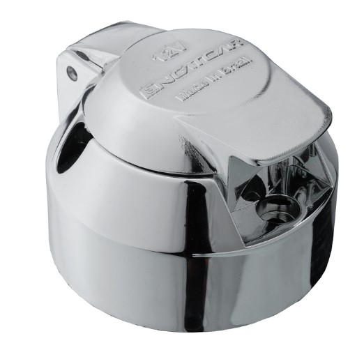 E1701 TOMADA ENG. CARRETA PLAST. FEMEA 6P CROMADA 