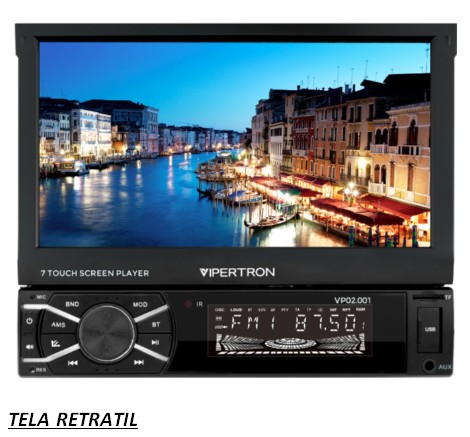 VP02001 AUTO RADIO MP5 7" 2DIN VIPERTRON