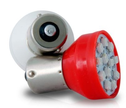 AP407 LED 1141 24V 35W CHUVEIRINHO VERMELHA (PAR) BLISTER