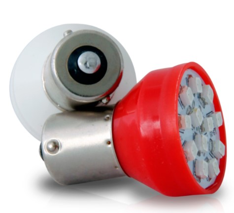 AP350 LED 1141 12V 21W VERMELHO CHUVEIRINHO (PR) BLISTER 
