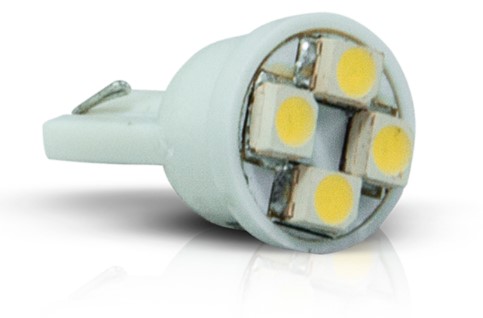 AP387 LED PINGAO 12V T10 HI POWER BRANCO (PR) BLISTER