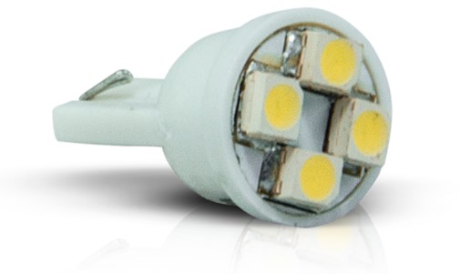 AP390 LED ESMAGADA (PINGAO) T10 12V HI POWER AMBAR (PR) BLISTER