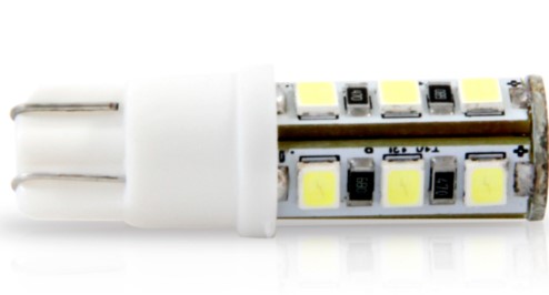 AL040 LED PINGAO 12V T10 HI POWER TORRE 13L BRANCO (PAR) BLISTER