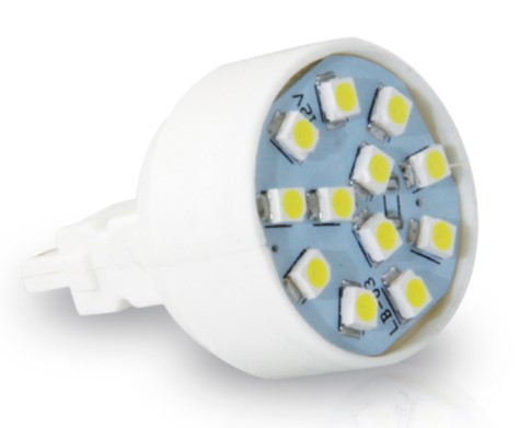 AL618 LED T20 2POLOS 24V VERMELHO (PAR) BLISTER 