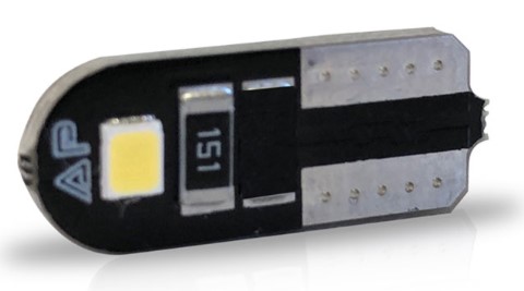 AU078 LED PINGAO 24V 2W T10 SLIM CANBUS BRANCO (PAR) BLISTER