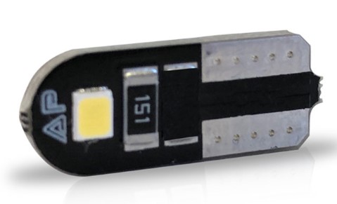 AU080 LED PINGAO 12V 2W T10 SLIM BRANCO (PAR) BLISTER