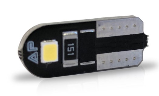 AU082 LED PINGAO 24V 2W T10 SLIM BRANCO (PAR) BLISTER
