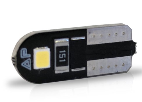 AU083 LED PINGAO 24V 2W T10 SLIM AZUL (PAR) BLISTER