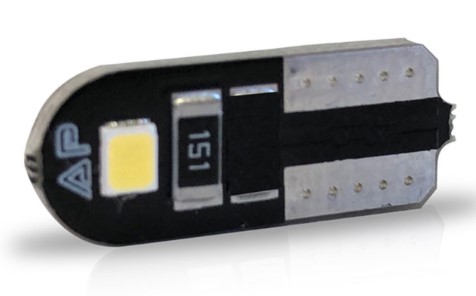 AU092 LED PINGAO 12V 4W T10 SLIM BRANCO (PAR) BLISTER 