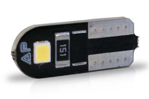 AU093 LED PINGAO 12V 4W T10 SLIM AZUL (PAR) BLISTER 