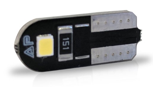 AU094 LED PINGAO 24V 4W T10 SLIM BRANCO (PAR) BLISTER 