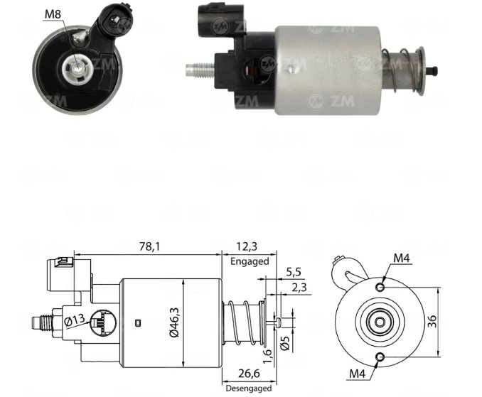 INTACTO94665 AUTOMATICO PT. DENSO RAM/DODGE/CHRYSLER ZM4665