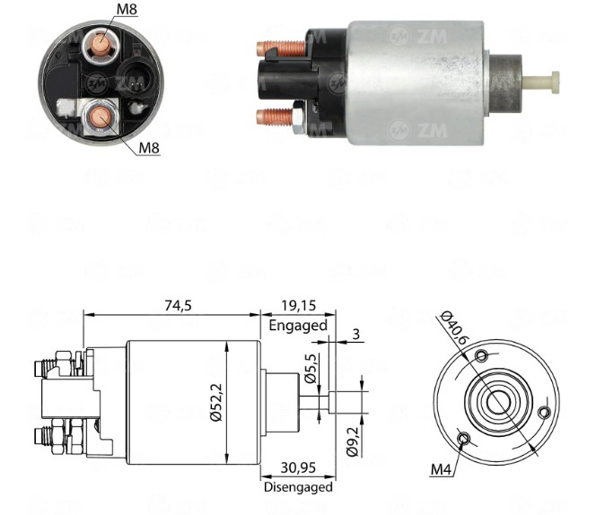 INTACTO91866 AUTOMATICO PT. DELCO GMC/GM 12V ZM1866