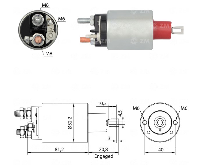 INTACTO90484 AUTOMATICO PT. LUCAS JUMPER/DUCATO/RANGER/BOXER 12V ZM484