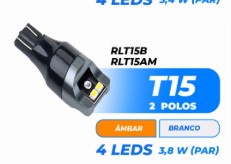 RLT15B LED 67 12/24V 4LEDS 1.9W 4LEDS S/SOQ.C/CANBUS BRANCA (PAR) BLISTER
